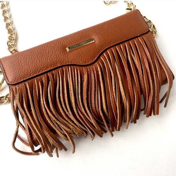 🌷Boho Chic! Rebecca Minkoff Fringe Tech Crossbody - Picture 4 of 8